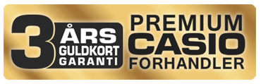 Casio guldkort garanti - 3 års udvidet garanti