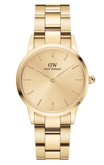 Kilde svag abort Daniel Wellington Iconic Link Unitone 28mm Gold DW00100403