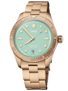 Oris Divers 65 Bronze Date "Cotton Candy" Stainless 01 733 7771 3157-07 8 19 15
