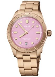 Oris Divers 65 Bronze Date Cotton Candy Stainless 01 733 7771 3158-07 5 19 04BR