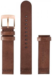 Kronaby Dark Brown Leather Strap 18mm (Rose) BC10804