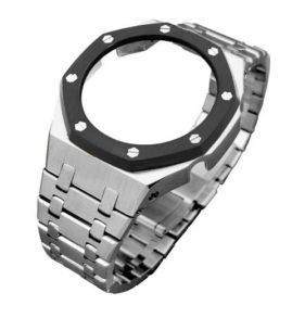 Unofficial Metal Mod for CasiOak GA-2100 - Black Silver Steel