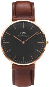 Daniel Wellington Classic Black St Mawes Rosegoldfarvet 40mm DW00100124