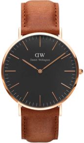 Daniel Wellington Classic Black Durham Rosegoldfarvet 40mm DW00100126