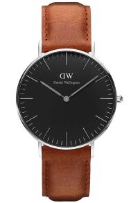 Daniel Wellington Classic Black Durham Sølvfarvet 40mm DW00100132
