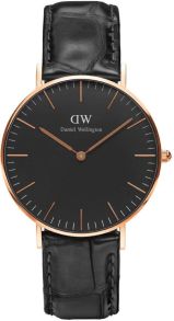 Daniel Wellington Classic Black Reading Rosegoldfarvet 36mm DW00100141