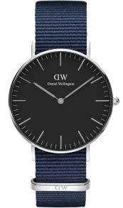 Daniel Wellington Classic Black Bayswater Sølvfarvet 36 MM DW00100282