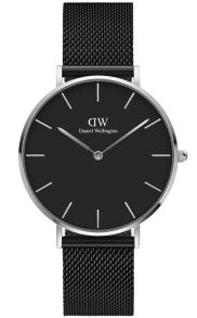Daniel Wellington Petite 36mm Ashfield Sølvfarvet Black DW00100308