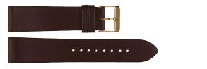 Carrie Taylor Brown Leather Strap (20mm) Guldfarvet