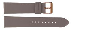 Carrie Taylor Grey Leather Strap (20mm) Rosegoldfarvet