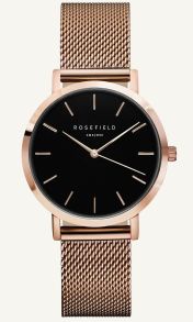 Rosefield Tribeca Black Rosegoldfarvet 33mm TBR-T59