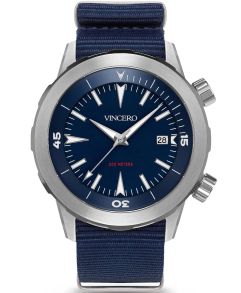 Vincero The Vessel Nato - Navy/Silver Blu-SilN-D01