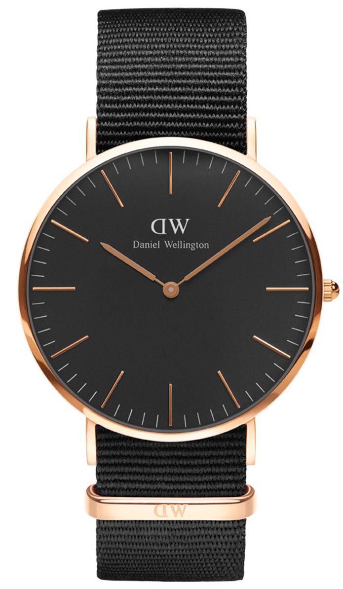 Daniel Wellington Black Rosegoldfarvet 40mm